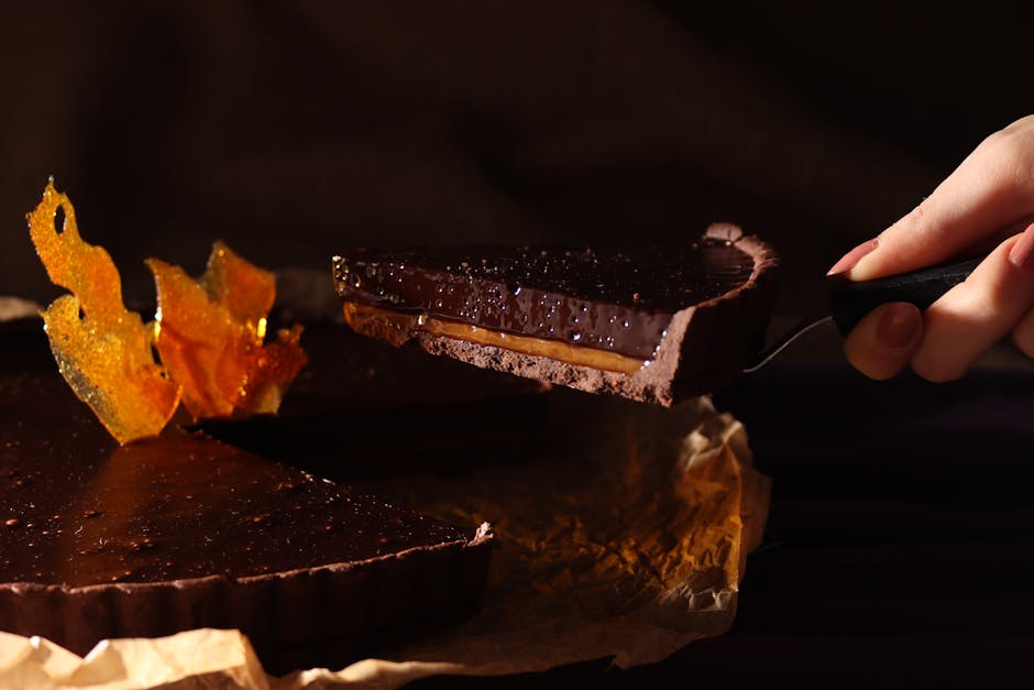 Sjokoladetart med soufflékonsistens