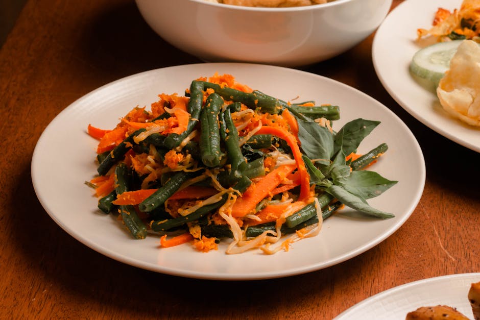 Krydret grønnbønnesalat med appelsin og parmesan