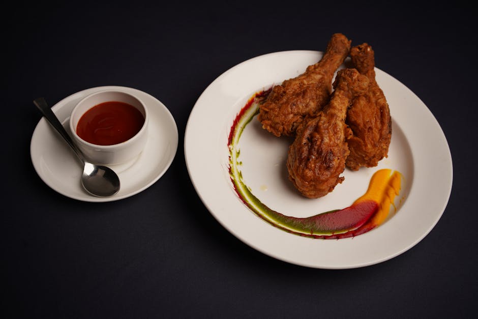 Kyllinglår med fersken og honningsaus