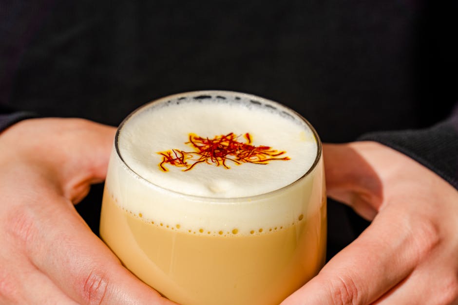 Forfriskende Creamsicle-drikk med safran