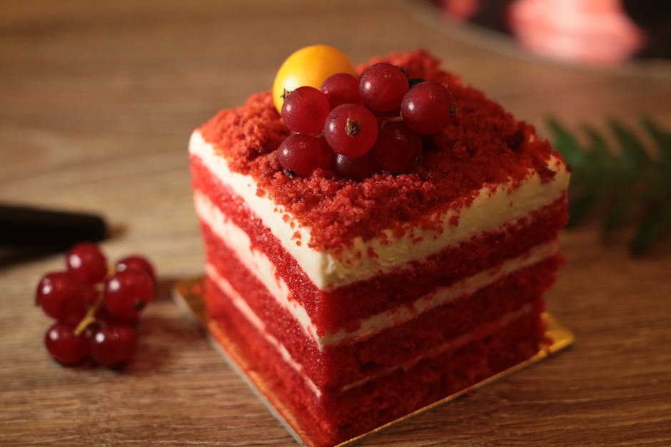 Red Velvet Lava-kaker med kremostfyll