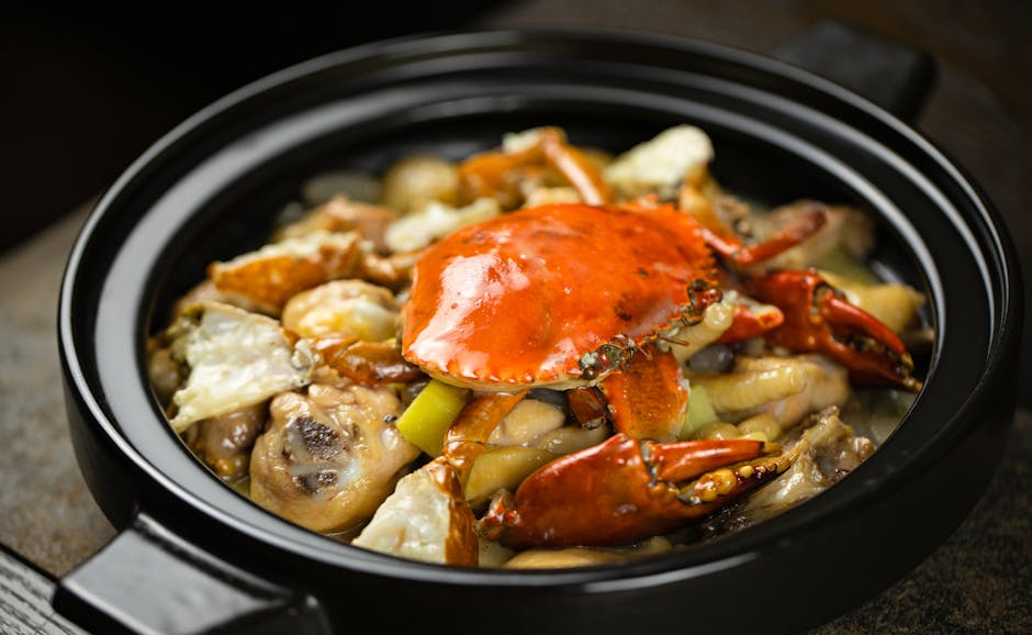 Krabbe- og sjømatcioppino