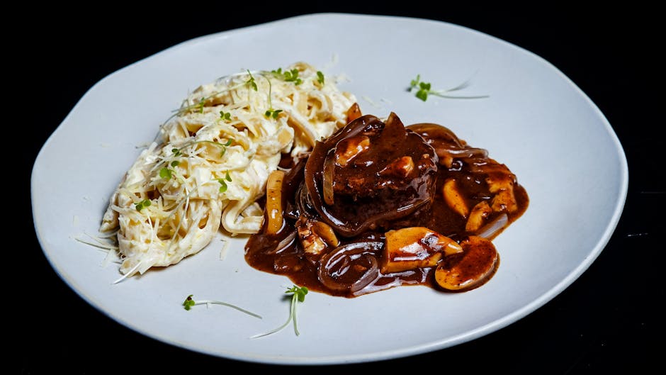 Jägerschnitzel med sitron-timian spaetzle