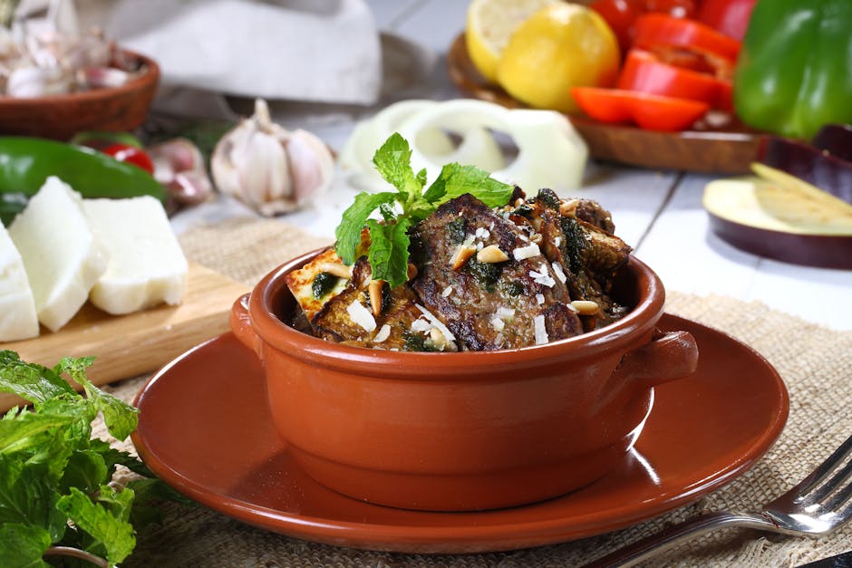 Sardinterrine med paprika og aubergine