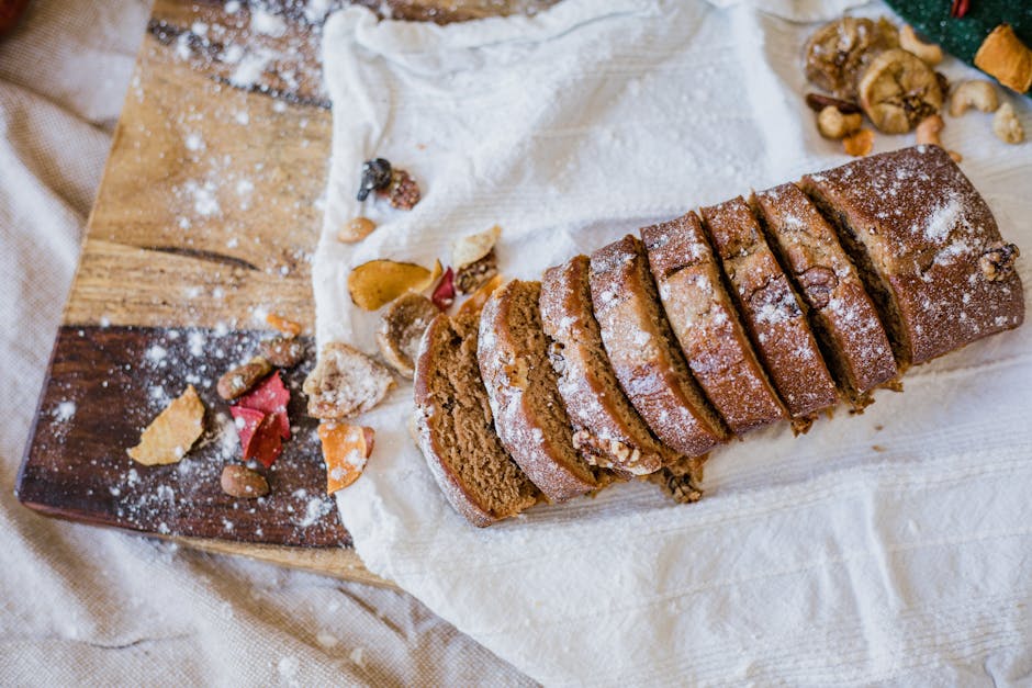 Saftig daddel- og nøttebrød