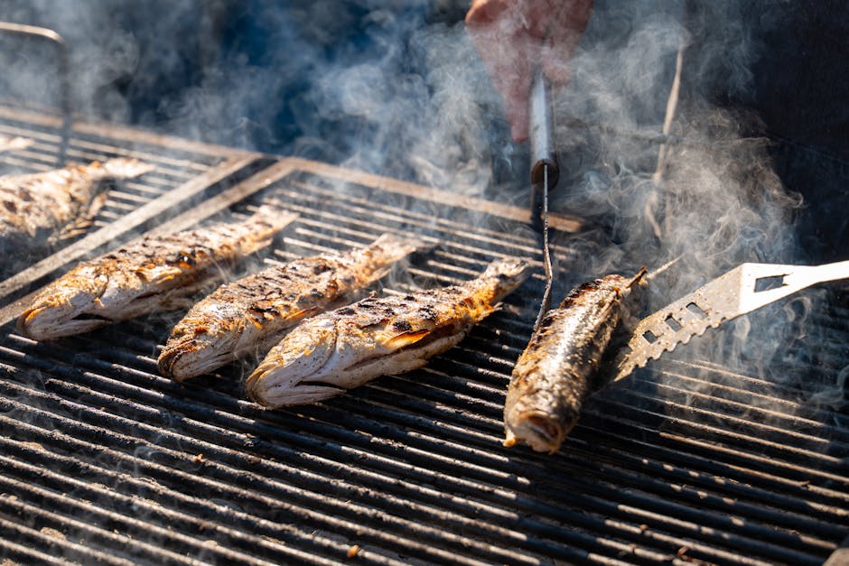Grillet røye med chilimarinade og Salsa Vera Cruz