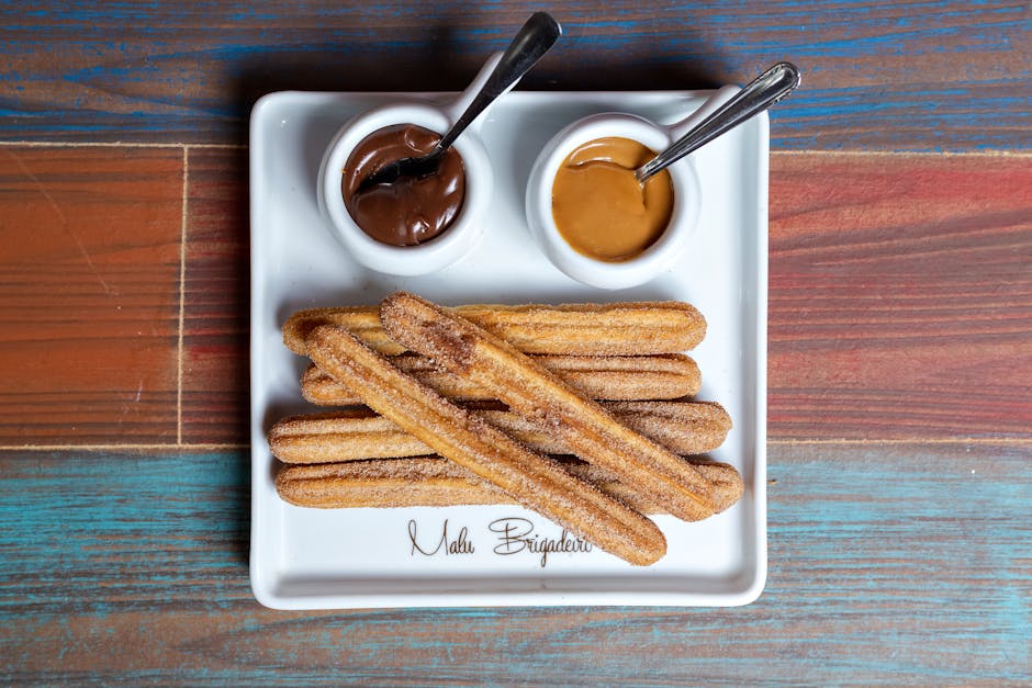 Churros med sjokoladesaus