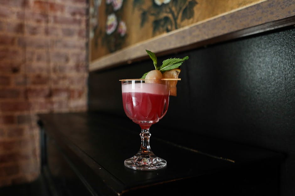 Cantaloupe med rødvin og basilikum