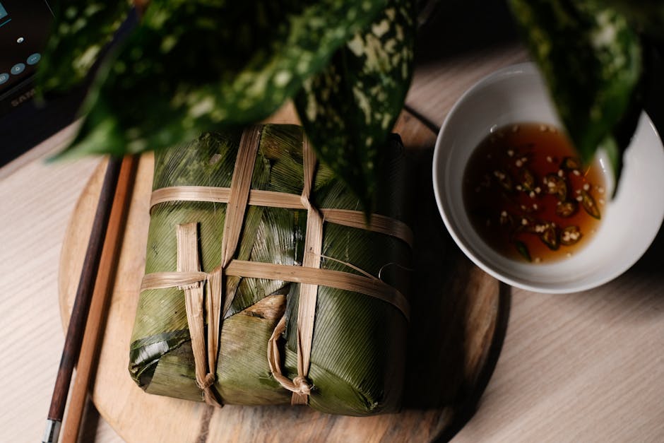 Dampet ris i lotusblad (Com Hap La Sen)