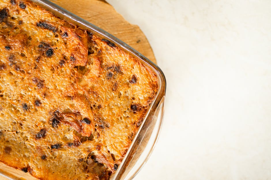 Doughnutbrødpudding med kanel og muskat