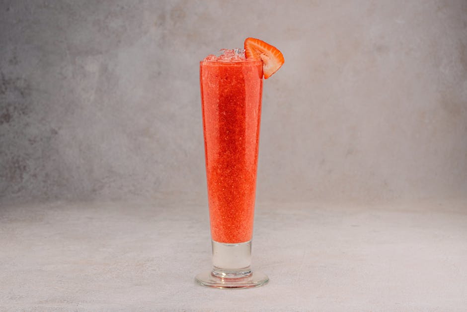 Frossen jordbær- og sitronlemonade