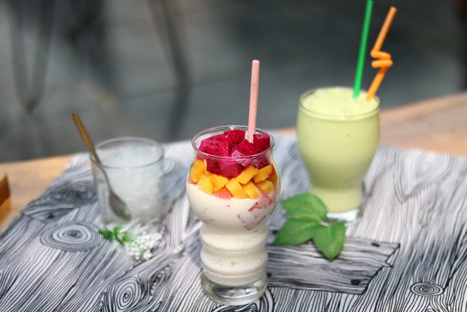 Frukt- og yoghurt-smoothie