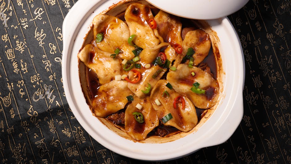 Krydret kyllingchili med pintobønner og dumplings