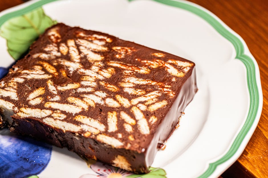 Sjokoladesalami med nøtter og biscotti