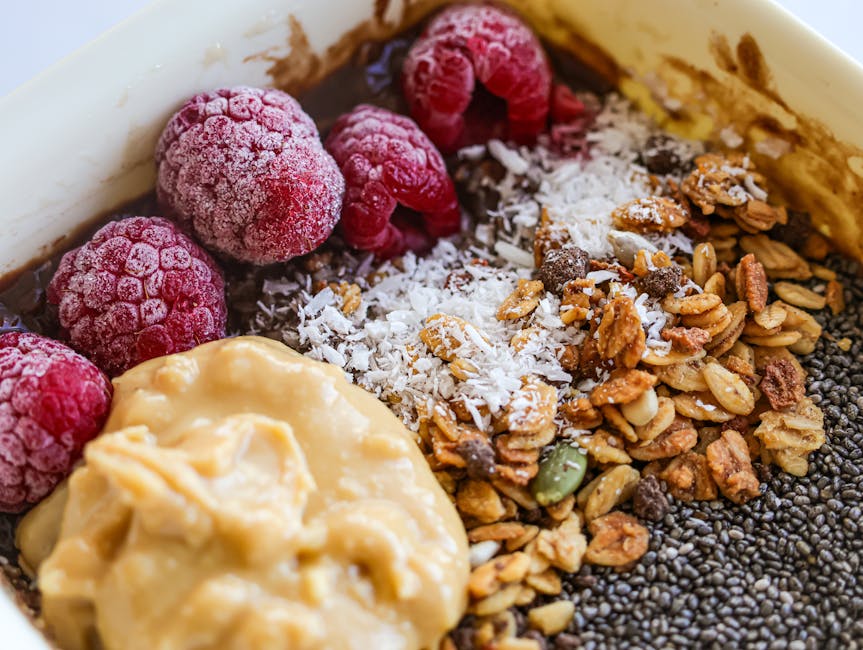 Granola- og peanøttsmørkuler
