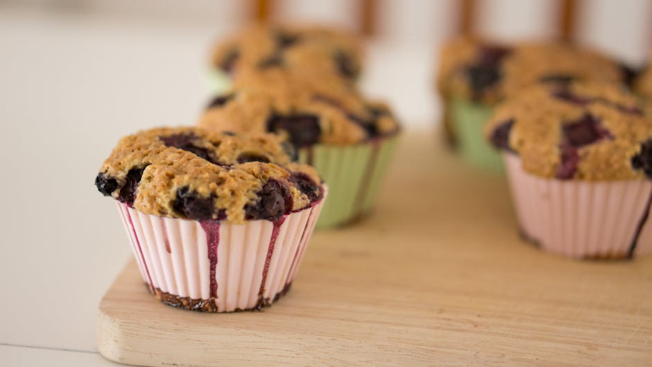 Veganske blåbærmuffins