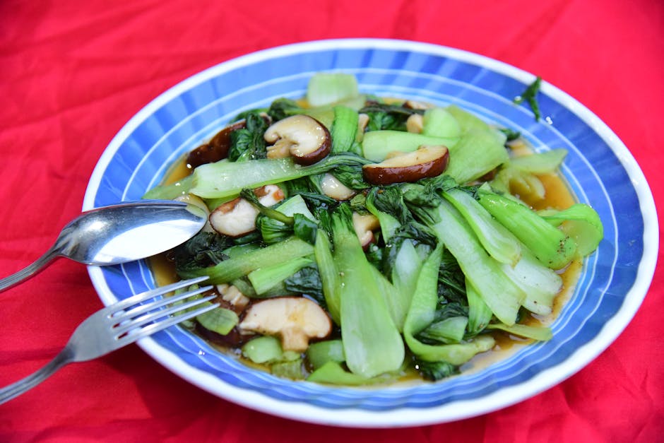 Bok choy med balsamico og ingefær
