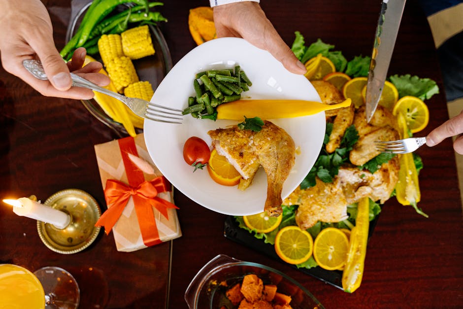 Ovnsbakt kylling med sommergrønnsaker og mais