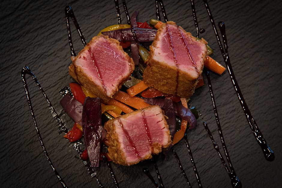 Furikake-krustert tunfisk (Ahi Pupu)