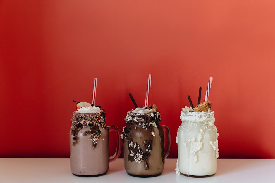 S'mores-milkshake med grillede marshmallows