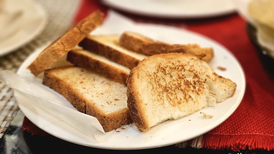Stekt brød med løk og tomat fra Lefkada