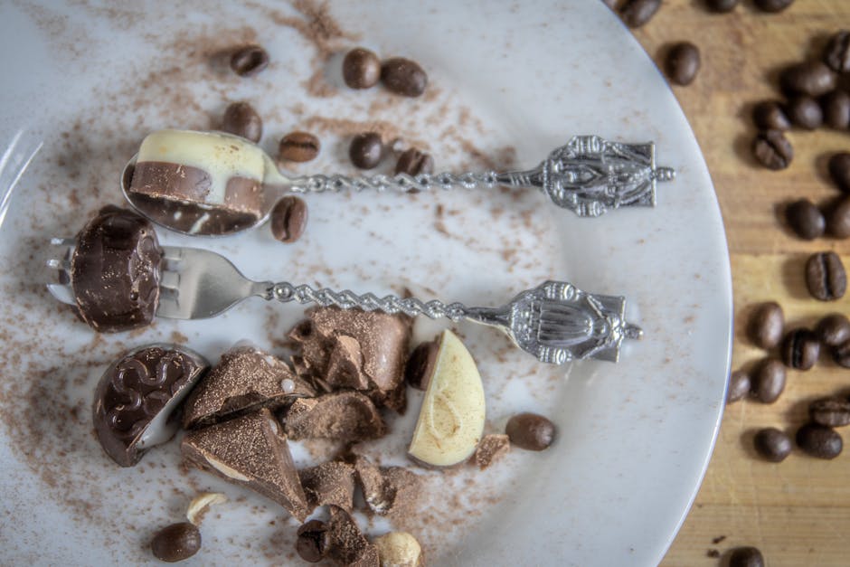 Sjokoladetrukne skjeer