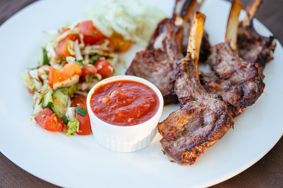 Marokkanske grillede lammekoteletter