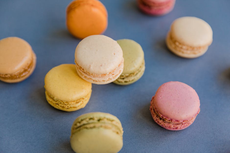 Pistasjmakroner med kokos