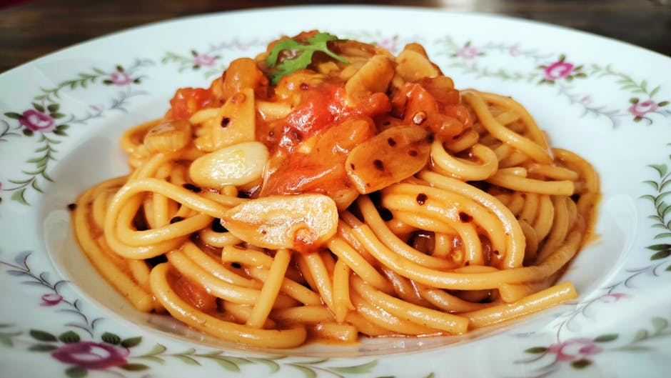 Pici all'aglione (pasta med hvitløkssaus)