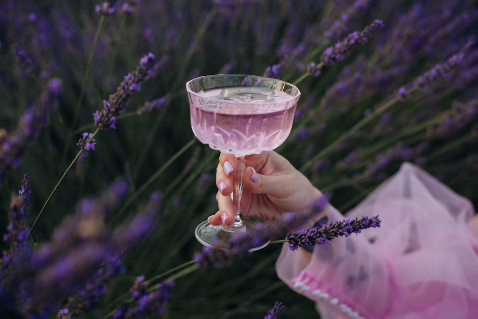 Lavendeltini cocktail