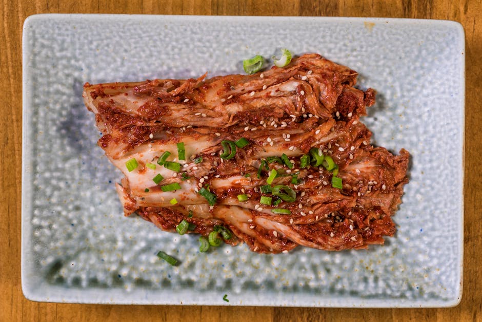 Koreanske short ribs med agurkkimchi