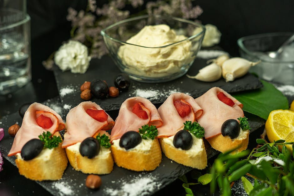 Dill- og skinkeruller med kremost