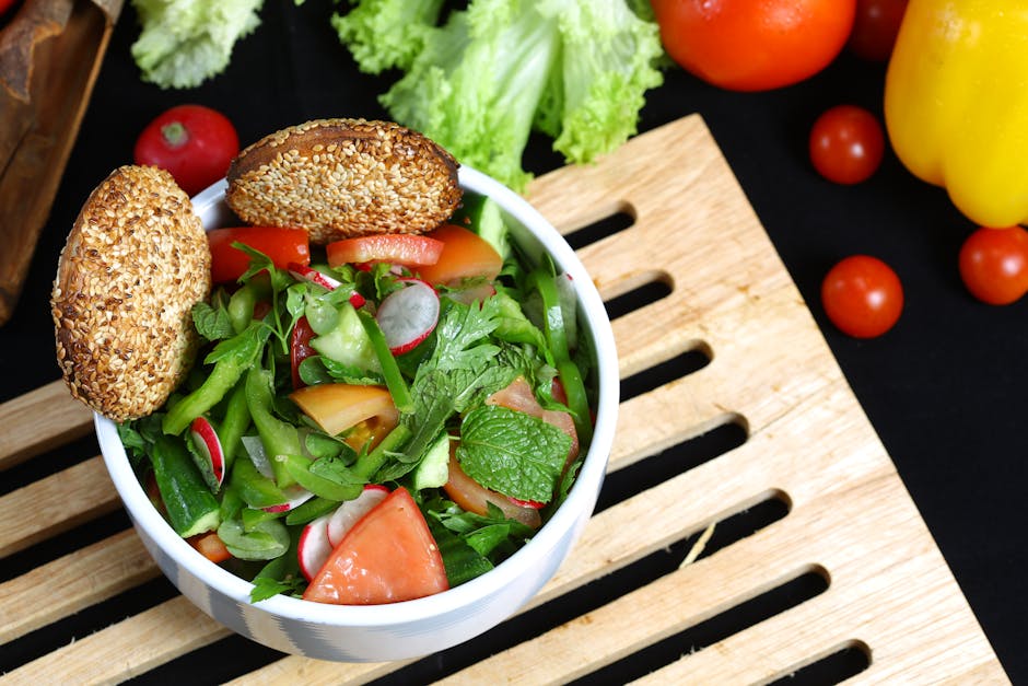 Frisk persillesalat med sitrus og sesam