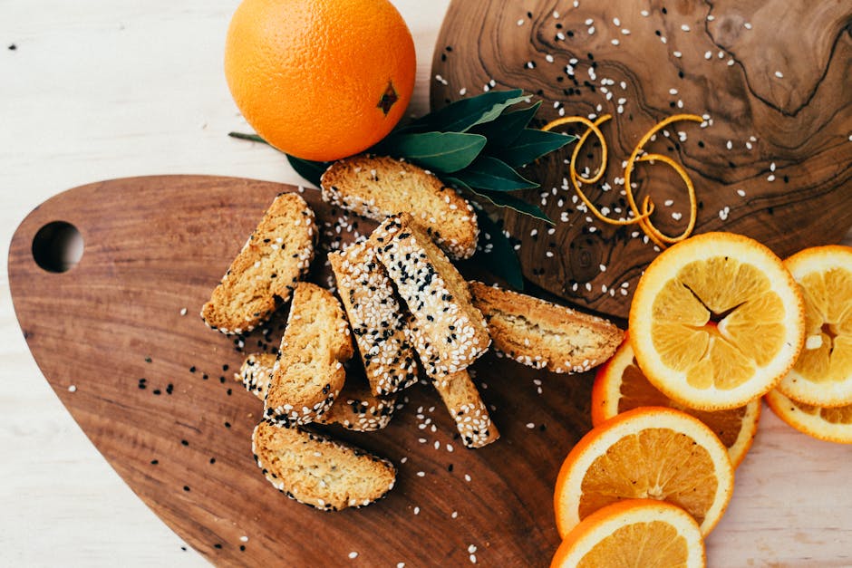 Biscotti Regina med sitron og sesam