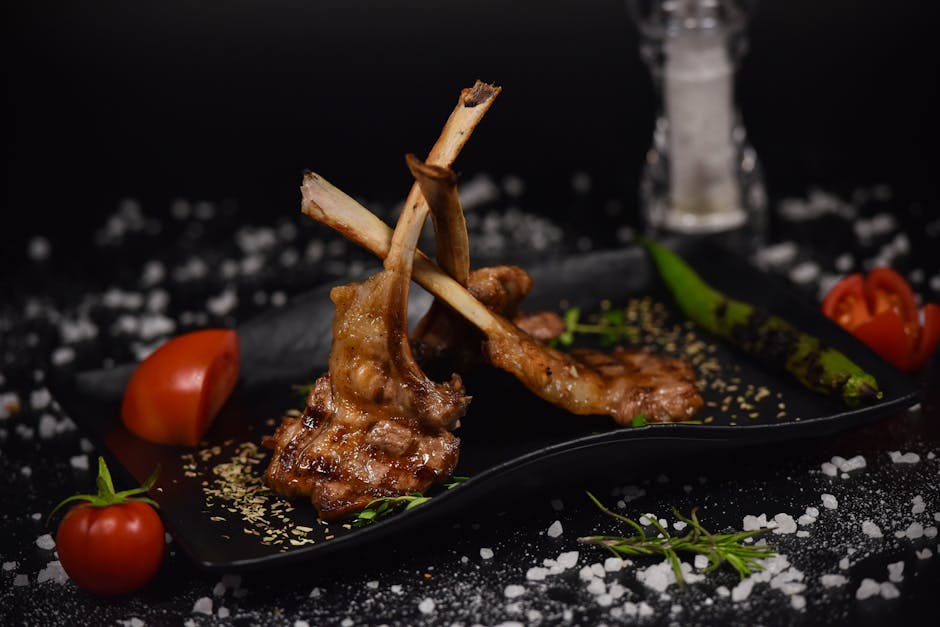 Lammekoteletter med olivensalsa