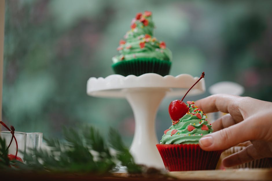 Kirsebær Cobbler Cupcakes