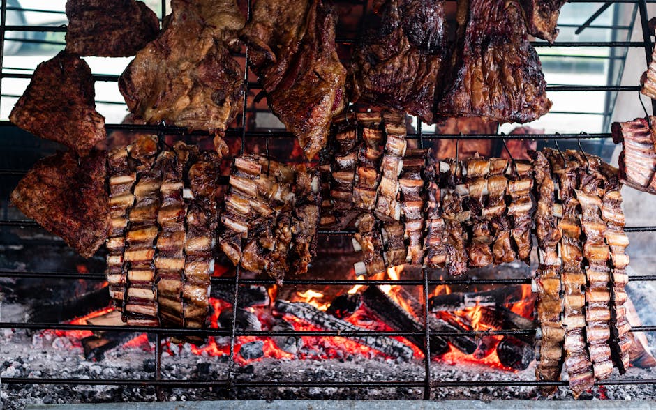 Argentinsk Parrillada med rød og grønn chimichurri