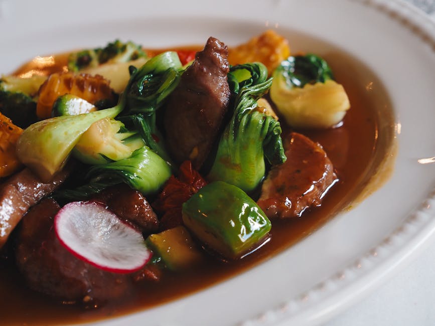 Kylling i østerssaus med bok choy