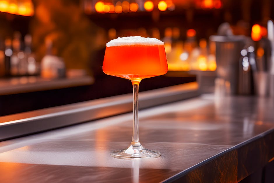 Fersken Cobbler-cocktail