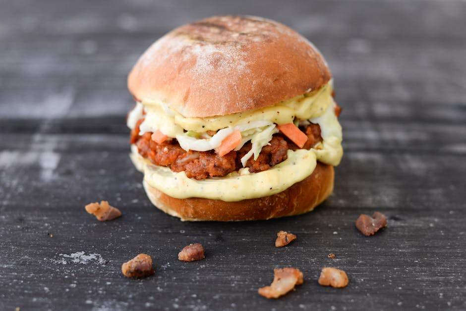 Linseburgere med sitron- og basilikummajones