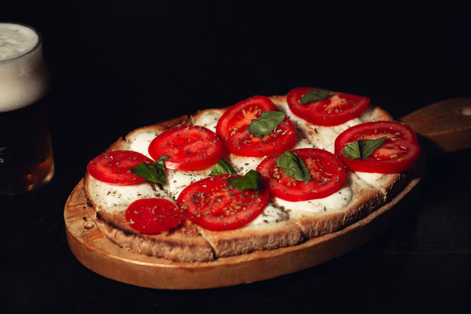 Caprese-tartletter med brødskall