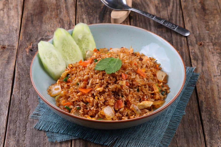 Balinesisk grønnsaksgryte med Nasi Goreng