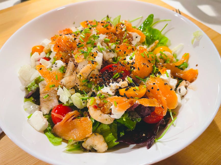 Ristede reker og orzosalat med feta