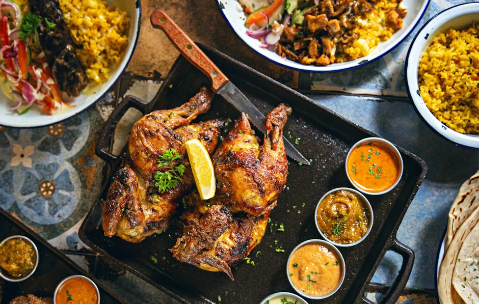 Helstekt kylling med sitron- og urtesmør