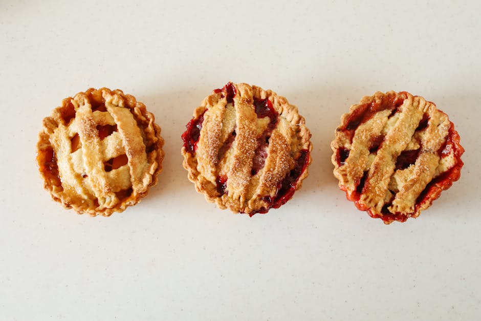 Miniatyrpaier med peanøttsmør og syltetøy
