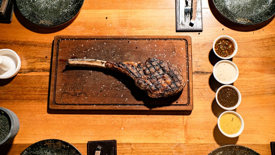 Ribeye med senneps- og ølpanering