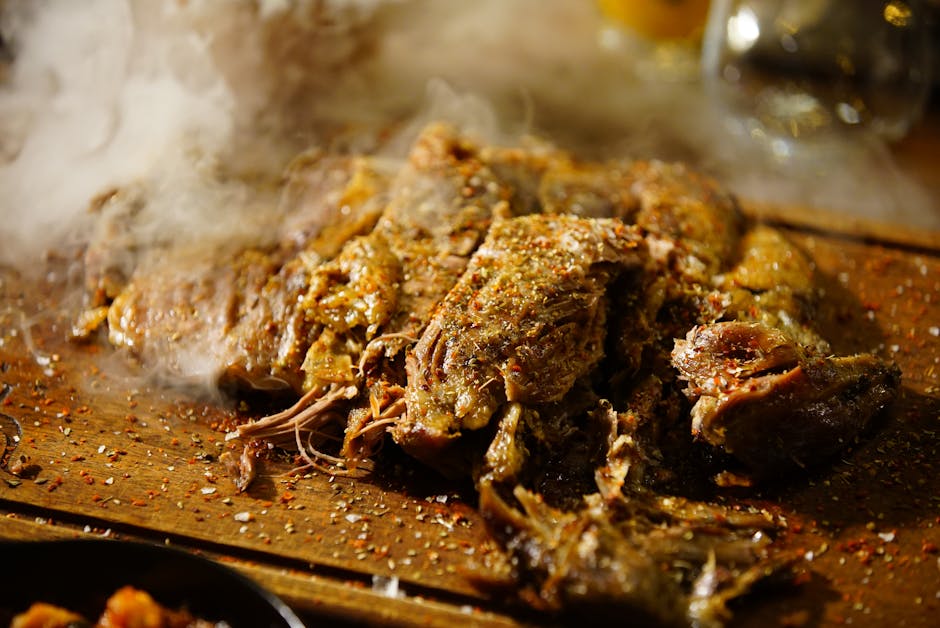 Røkt svinebog med eple og hickory