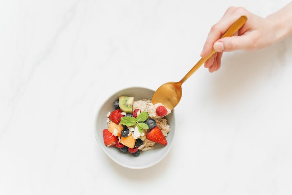 Frisk melonsuppe med kiwi og bringebær