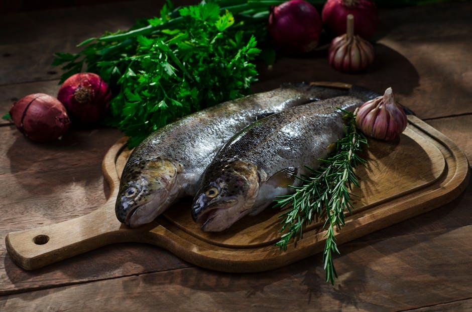 Arktisk røye med ovnsbakt hvitløk og rosmarin