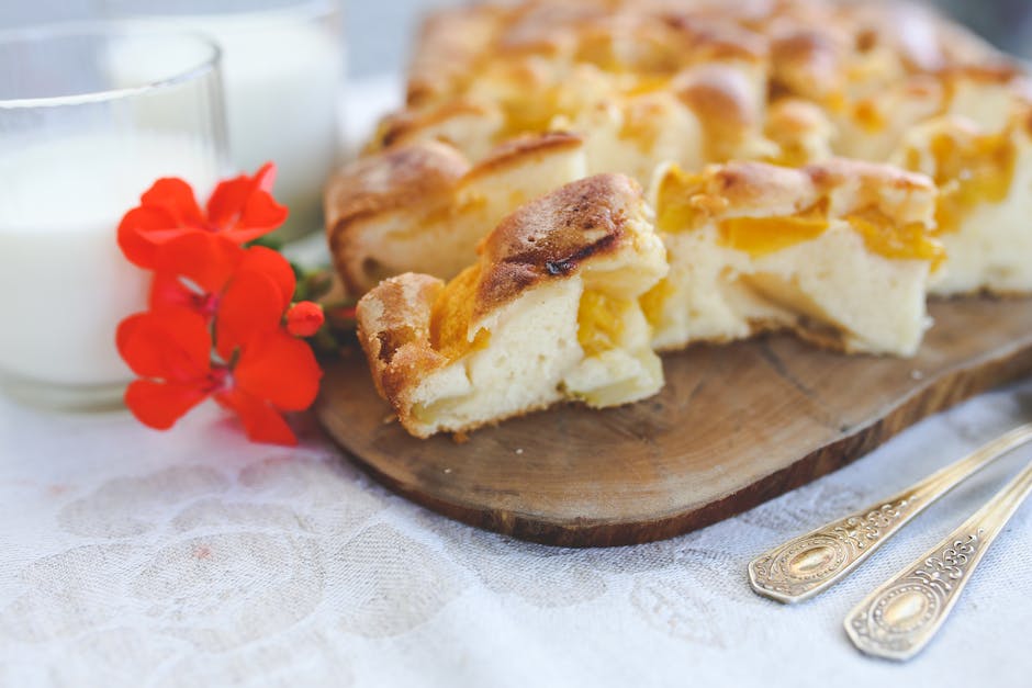 Fersken Melba Snickerdoodle Puddingpai